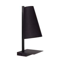 GREGORY Lampka nocna / kinkiet 1xE27 Z punktem ładowania USB Czarny 30295/01/30 Lucide - zdjęcie dodatkowe 1